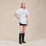 Drawstring shirt, blanc