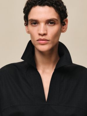 Cropped polo blouse, View: Worn, worn, view 4 of 5