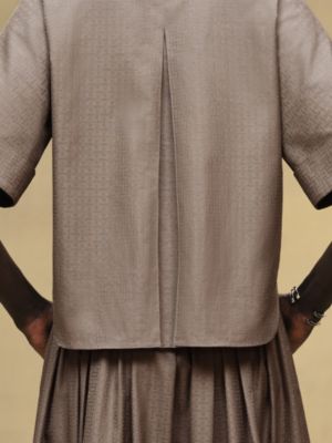 Cropped polo blouse, View: Worn, worn, view 7 of 7