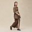 Drawstring shirt, marron muschio