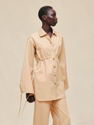 Drawstring shirt, View: Worn, worn, view 3 of 7