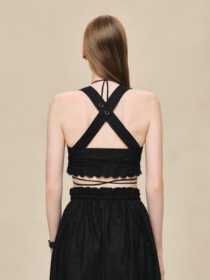 Embroidered bra, View: Worn, worn, view 3 of 5
