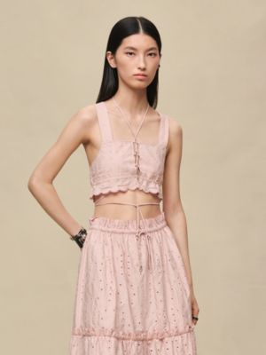 Embroidered bra, View: Worn, worn, view 2 of 5