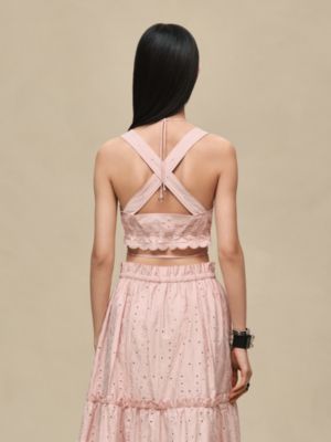 Embroidered bra, View: Worn, worn, view 3 of 5