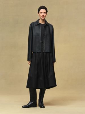 Washed deerskin jacket