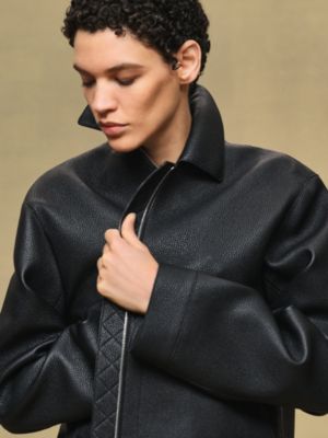 Washed deerskin jacket, View: Worn, worn, view 5 of 8