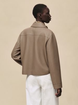 Washed deerskin jacket, View: Worn, worn, view 3 of 7