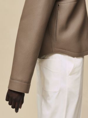 Washed deerskin jacket, View: Worn, worn, view 5 of 7