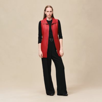 Gilet long ceinturé