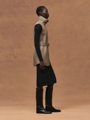 Belted long vest, View: Worn, worn, view 2 of 8