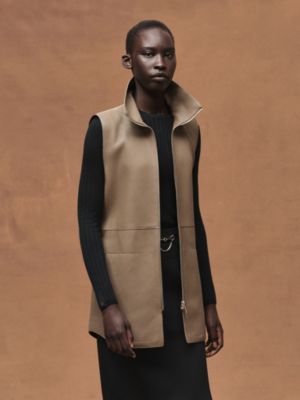 Belted long vest, View: Worn, worn, view 5 of 8