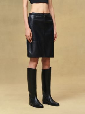 Mixed knit pencil skirt, View: Worn, worn, view 2 of 4