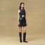 Overall skirt, bleu noir