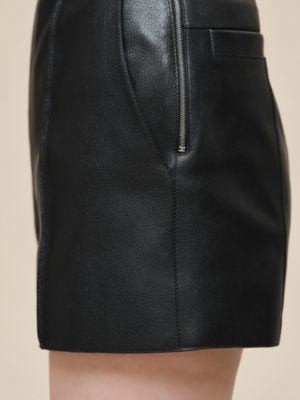 Grained goatskin shorts, View: Worn, worn, view 6 of 7