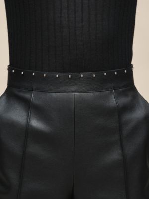Grained goatskin shorts, View: Worn, worn, view 7 of 7