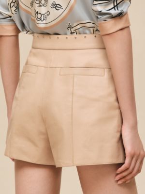Grained goatskin shorts, View: Worn, worn, view 4 of 5