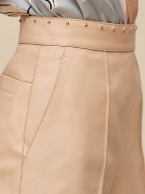 Grained goatskin shorts, View: Worn, worn, view 5 of 5
