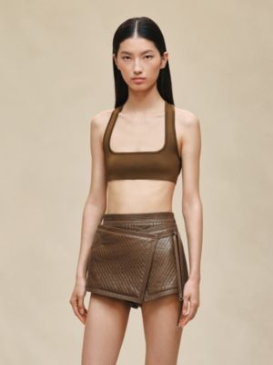Quilted wrap shorts, View: Worn, worn, view 3 of 5