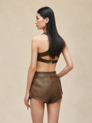 Quilted wrap shorts, View: Worn, worn, view 4 of 5