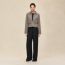 Jacket with pockets, gris/étoupe, no stock