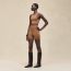 Silk shorts, brun mahogany