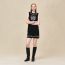 Robe tunique sans manches, noir
