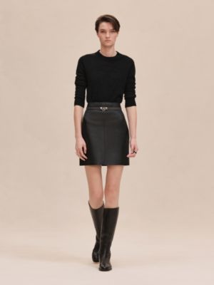 Cashmere "H Lift" long-sleeve sweater
