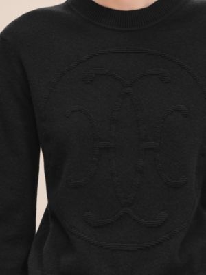 Cashmere "H Lift" long-sleeve sweater, View: Worn, worn, view 5 of 6