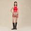 Sleeveless top, rouge amazone