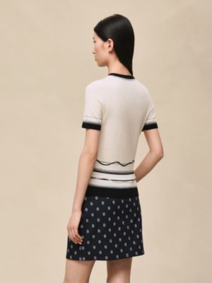 ショートスリーブニット 《エクスリブリス》モチーフ, イメージ: 着用例, worn, ビュー3の5