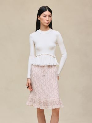 Jewel long-sleeve sweater, View: Worn, worn, view 2 of 5