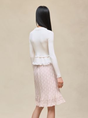 Jewel long-sleeve sweater, View: Worn, worn, view 3 of 5