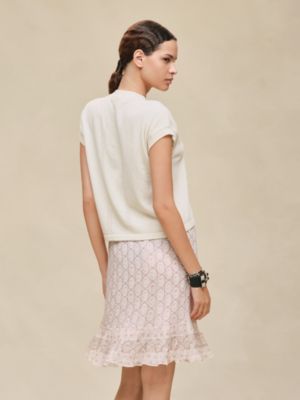 Short-sleeve sweater, View: Worn, worn, view 4 of 5