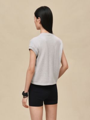 Short-sleeve sweater, View: Worn, worn, view 3 of 5