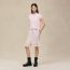 Short-sleeve sweater, rose palomino