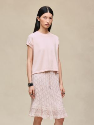 Short-sleeve sweater, View: Worn, worn, view 2 of 5