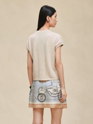 Short-sleeve sweater, View: Worn, worn, view 3 of 4