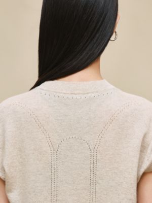 Short-sleeve sweater, View: Worn, worn, view 4 of 4