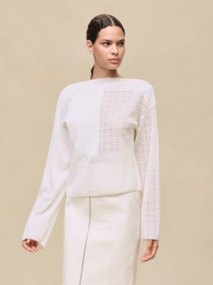 "Chaine d'Ancre" long-sleeve sweater, View: Worn, worn, view 2 of 5
