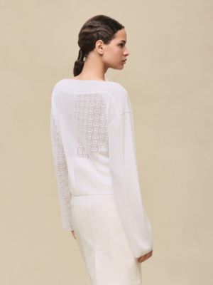 "Chaine d'Ancre" long-sleeve sweater, View: Worn, worn, view 3 of 5