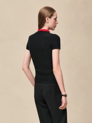 "Medor" short-sleeve sweater, View: Worn, worn, view 3 of 4