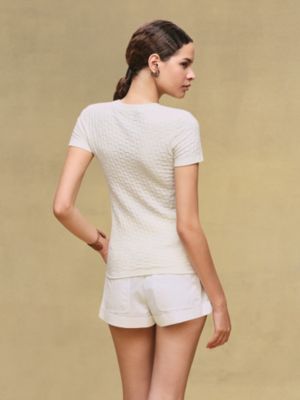"Medor" short-sleeve sweater, View: Worn, worn, view 4 of 6
