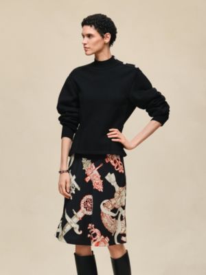 Buttoned sweater with "Ferronnerie" details, View: Worn, worn, view 3 of 6