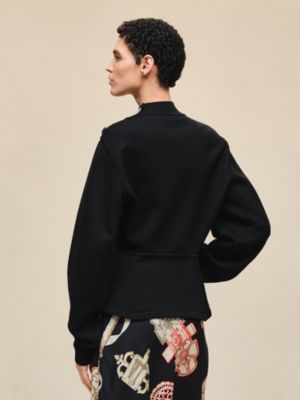 Buttoned sweater with "Ferronnerie" details, View: Worn, worn, view 4 of 6
