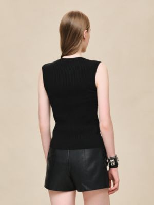 Sleeveless sweater, View: Worn, worn, view 3 of 4