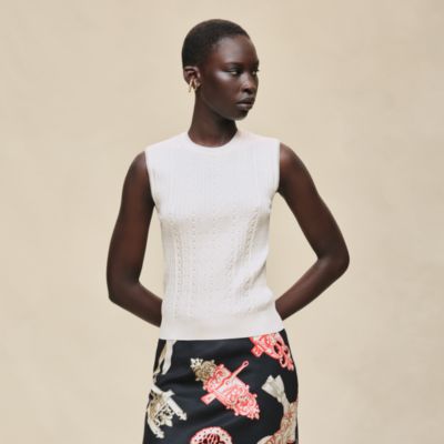 HERMÈS エルメス　ベージュ スリット入り　　スカート 春　夏　秋 HERMÈS エルメス ベージュ スリット入り スカート 春 夏 秋 HERMÈS