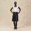 Short-sleeve sweater with ruffled details, blanc naturel