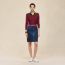 Long-sleeve sweater, rouge carmin