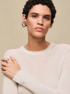 Long-sleeve sweater, View: Worn, worn, view 4 of 5