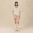 Wide sweater, beige naturel